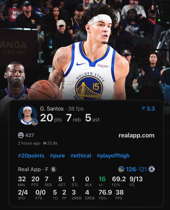 勇士末节四人合力逆转快船 桑托斯20分成关键先